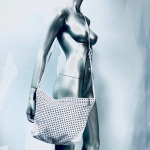 Brio! Vtg Crossbody Perforated Shoulder Bag